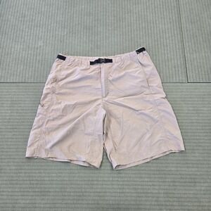 Patagonia Size L Mens Nylon Zip Fly Pockets Belted Hiking Shorts 10" Seam *READ*